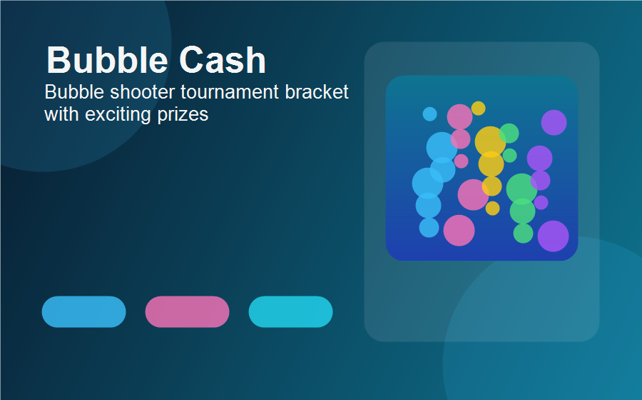 Bubble shooter tournament bracket with exciting prizes