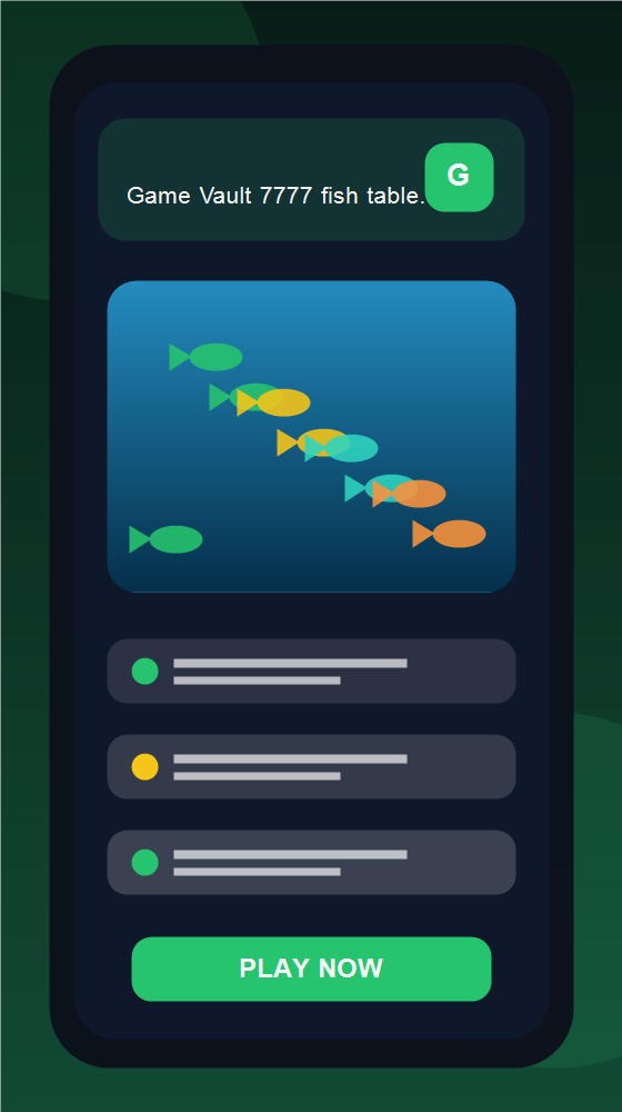 Game Vault 7777 fish table game with underwater theme