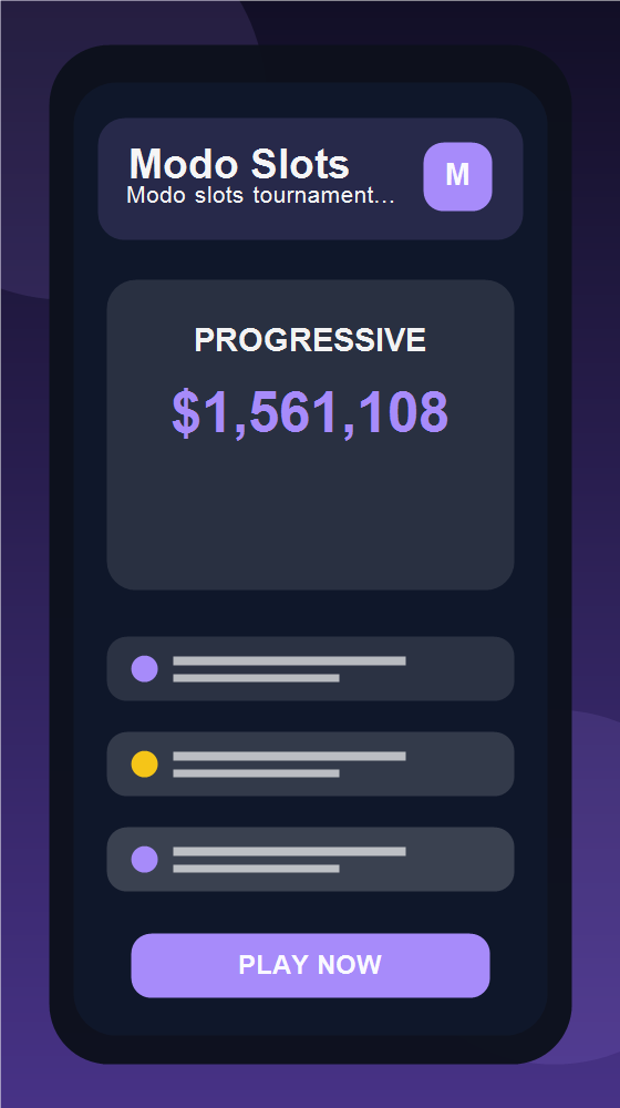 Modo slots tournament leaderboard with prizes