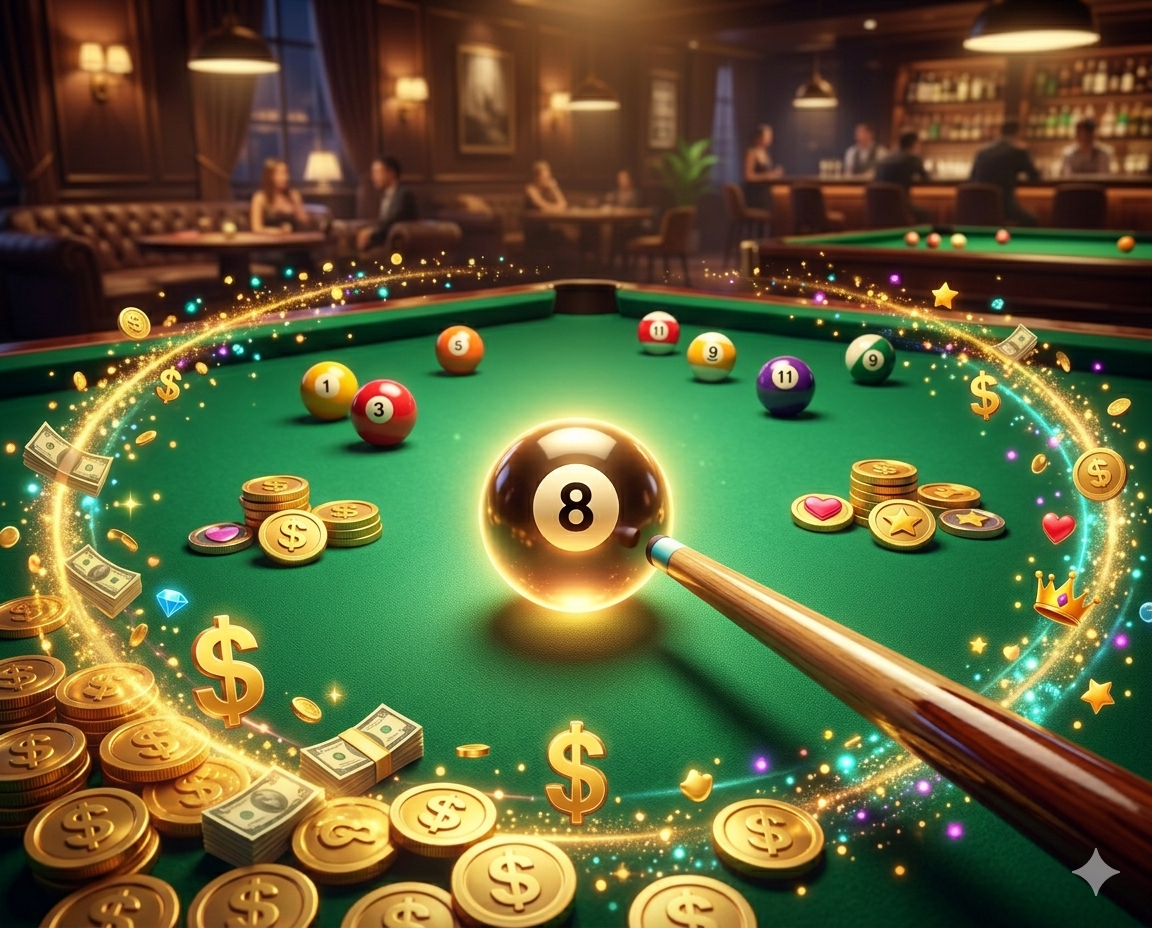 8 Ball Strike pool game - competitive billiards with exciting prizes on Android